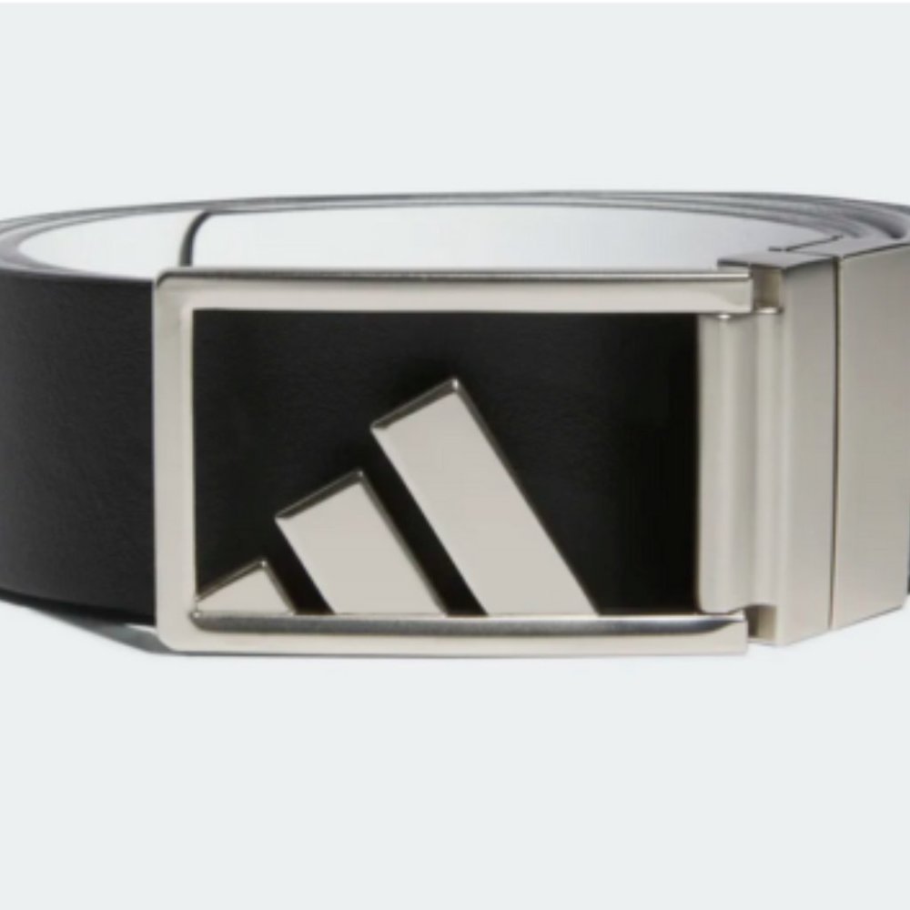 New ADIDAS Trophy Tour Golf Belt Reversible BLACK/WHITE